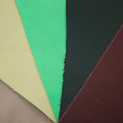 Lote 5 trozos de vacuno varios colores - La Tendeta del Cuero