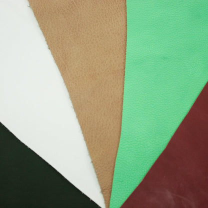 Lote 5 trozos de vacuno varios colores - La Tendeta del Cuero