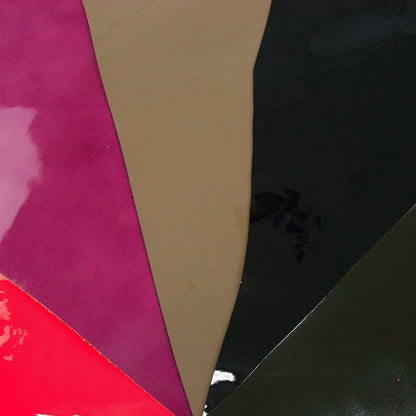Lote 5 trozos de charol varios colores - La Tendeta del Cuero