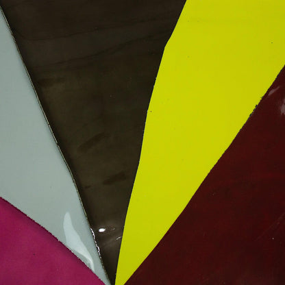 Lote 5 trozos de charol varios colores - La Tendeta del Cuero