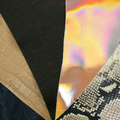 Lote 5 trozos de grabados y fantasias varios colores - La Tendeta del Cuero