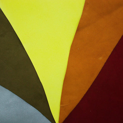 Lote 5 trozos de piel fina varios colores - La Tendeta del Cuero