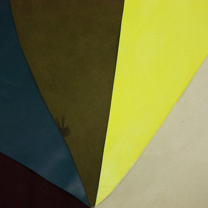 Lote 5 trozos de piel fina varios colores - La Tendeta del Cuero