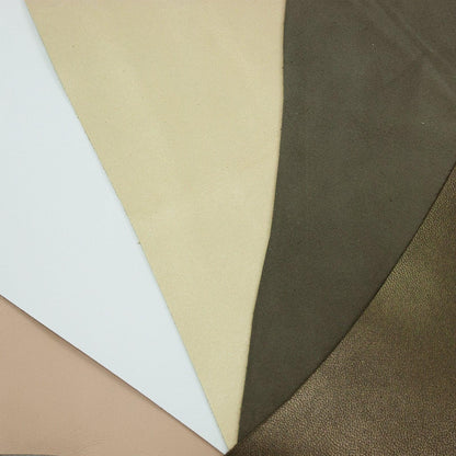Lote 5 trozos de piel fina varios colores - La Tendeta del Cuero