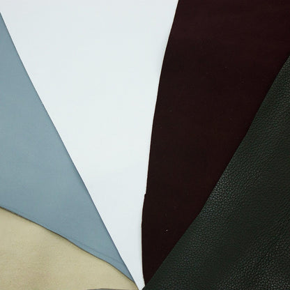 Lote 5 trozos de piel fina varios colores - La Tendeta del Cuero