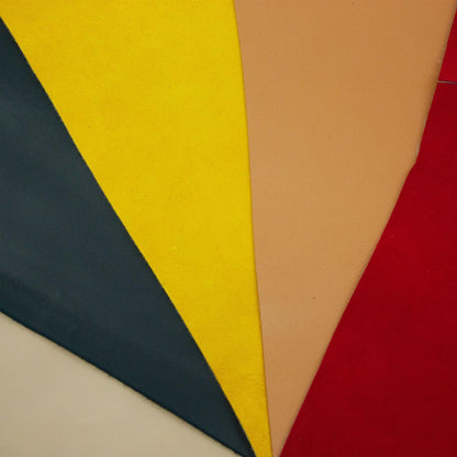 Lote 5 trozos de piel fina varios colores - La Tendeta del Cuero