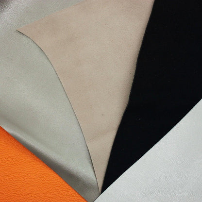 Lot of 5 pieces of fine leather in various colors