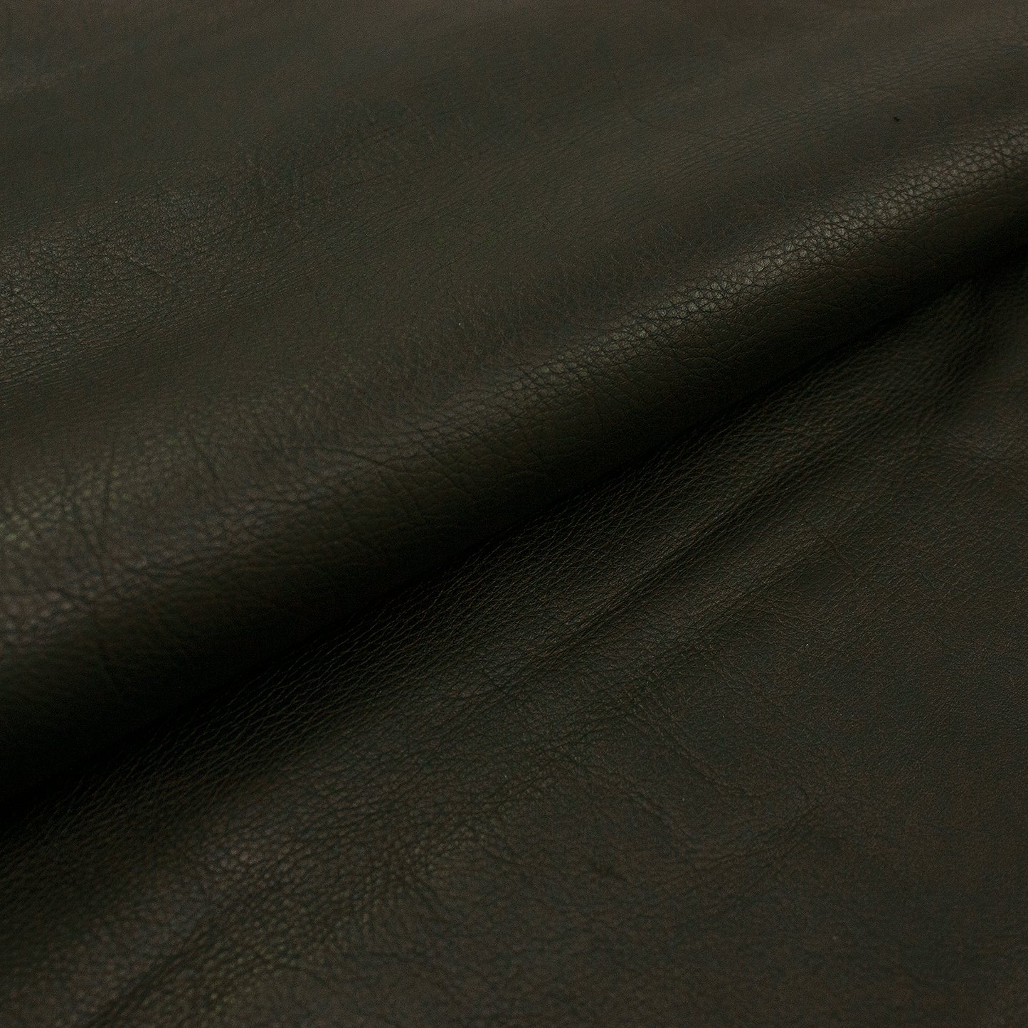 Piece of black pumped cowhide