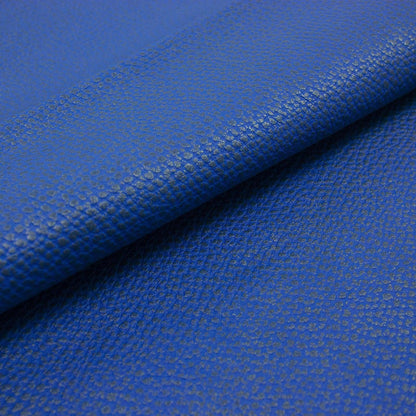 Trozo de piel fantasia elefante azul - plata - La Tendeta del Cuero