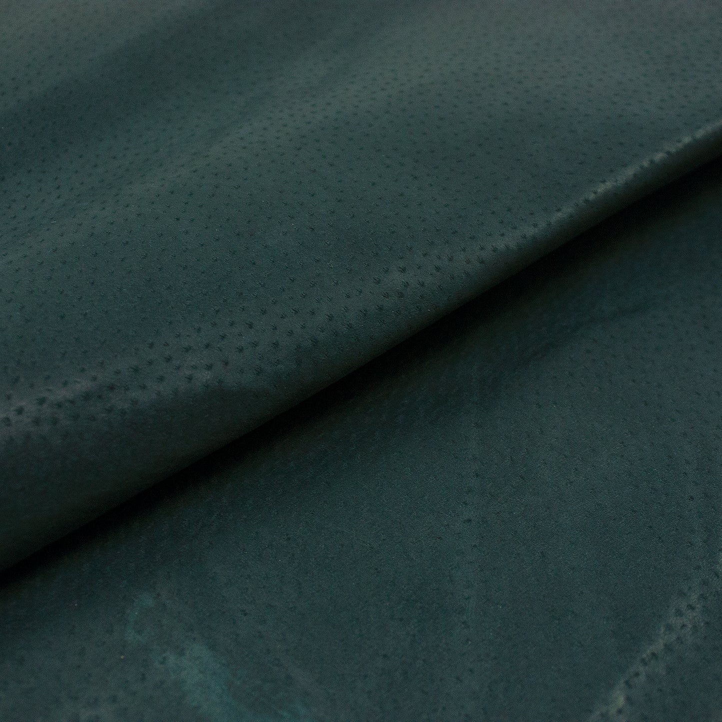 Piece of blue ironed pigskin lining