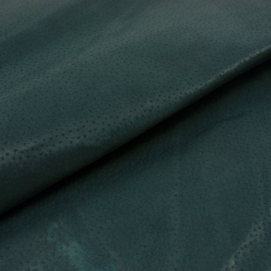 Trozo de piel forro cerdo planchado azul