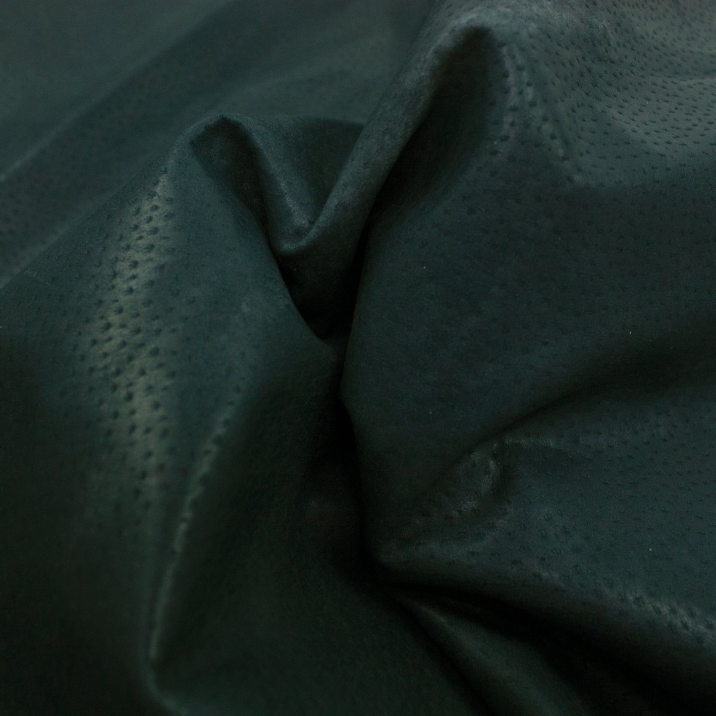 Piece of blue ironed pigskin lining