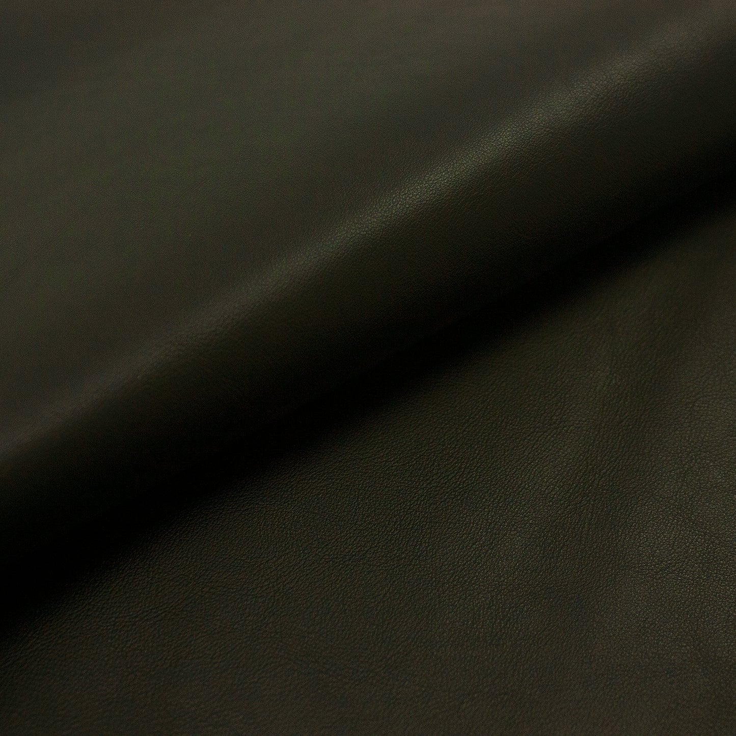 Piece of black pumped cowhide