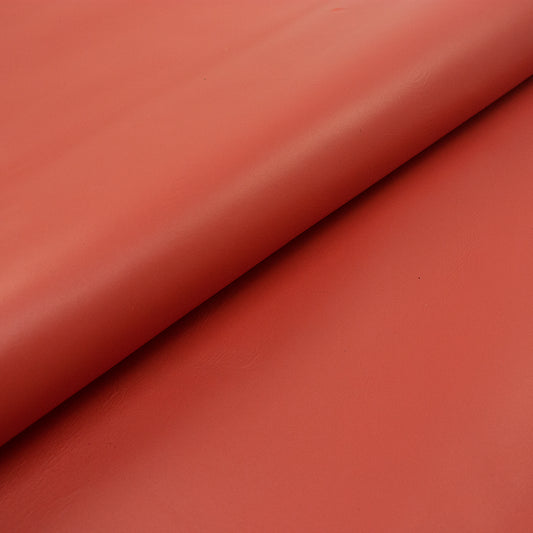 Piece of coral pink cowhide