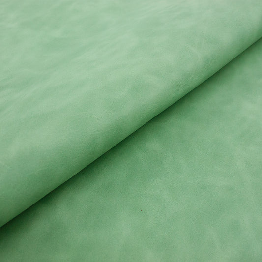 Trozo de piel vacuno rustico aguamarina