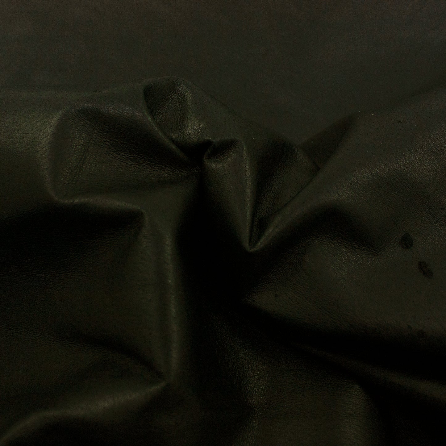 Piece of black grain pigskin lining