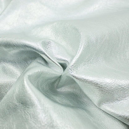 Trozo de piel cordero rustico laminado plata - La Tendeta del Cuero