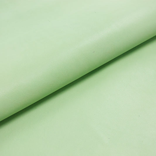 Trozo de piel forro cabra verde pastel