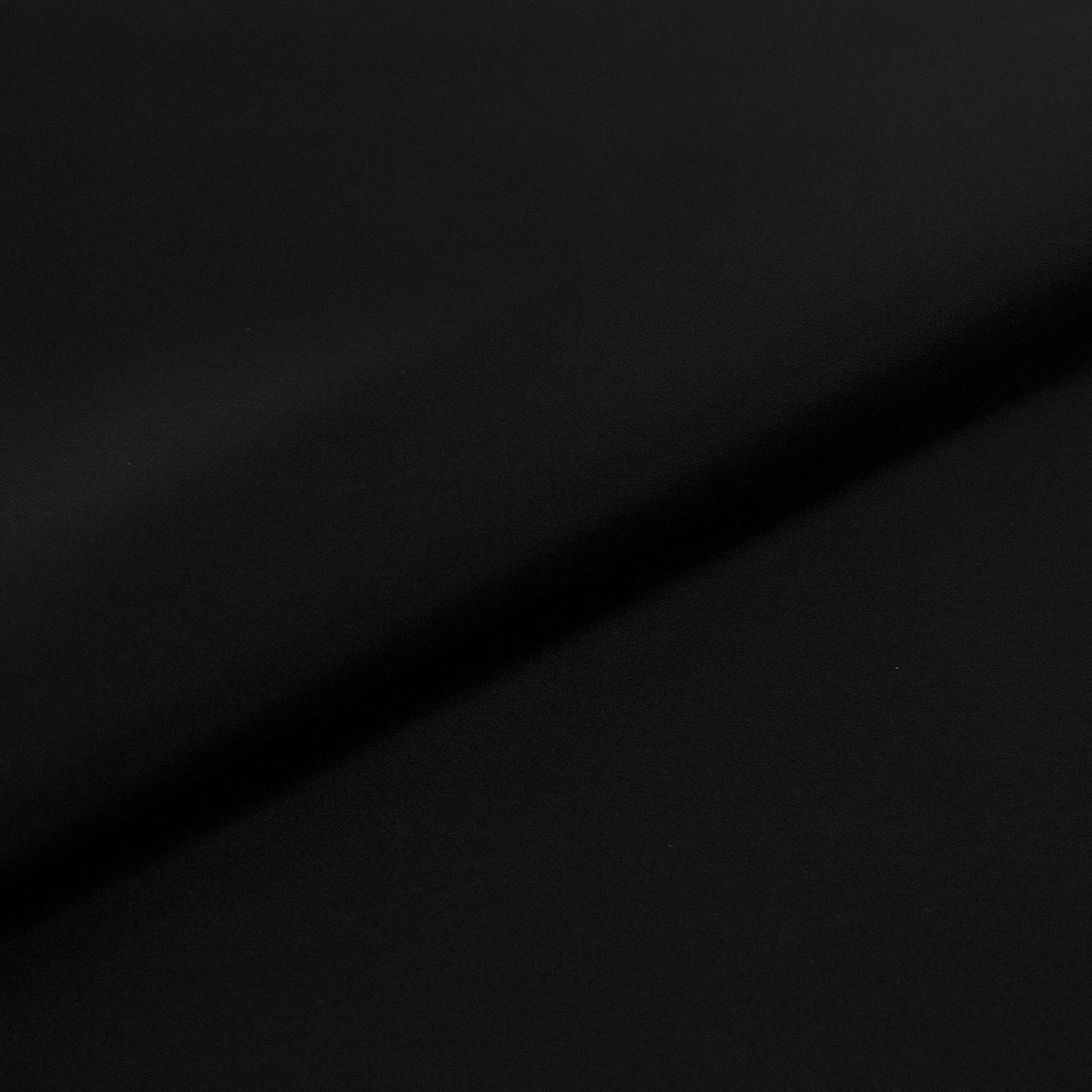 Tejido raso negro - reves felpa negra