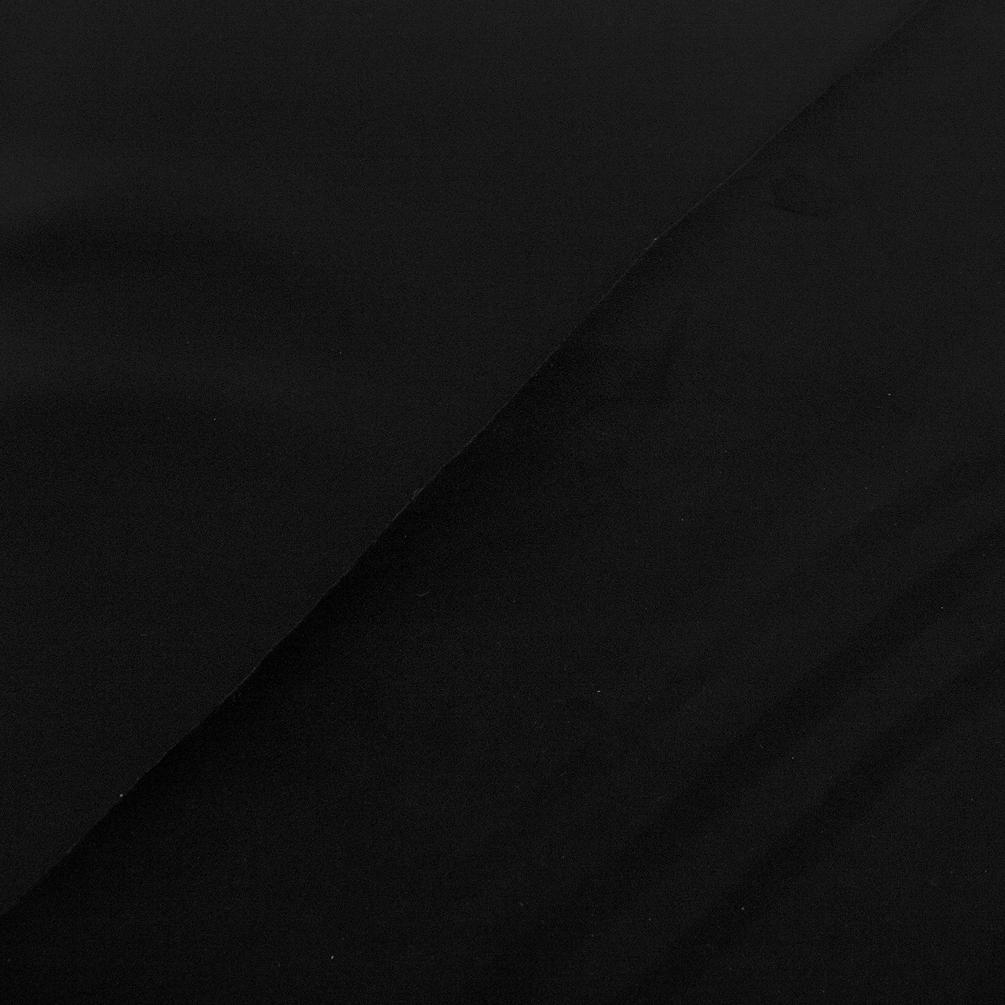 Tejido raso negro - reves felpa negra