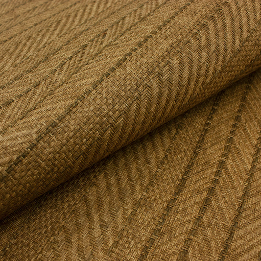 Trozo de tejido trenzados rafia tostada