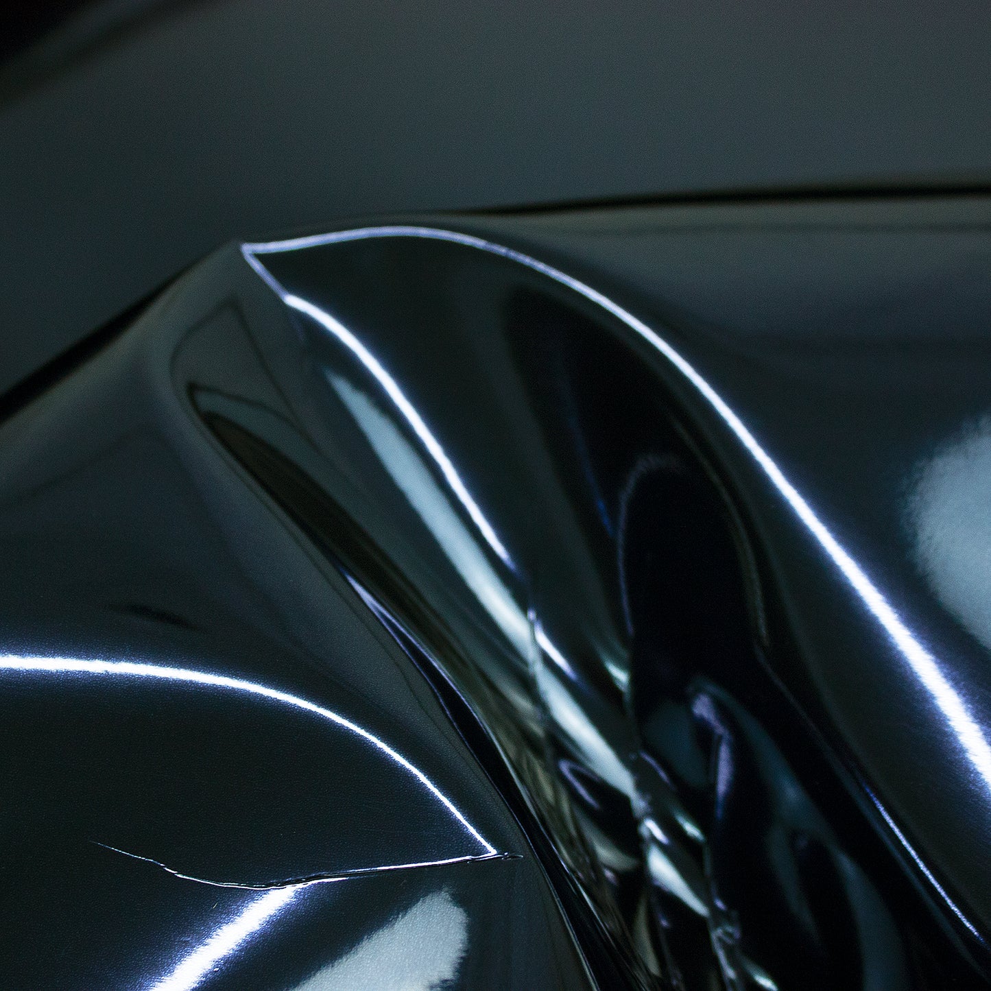 Sintetico laminado espejo azul oscuro