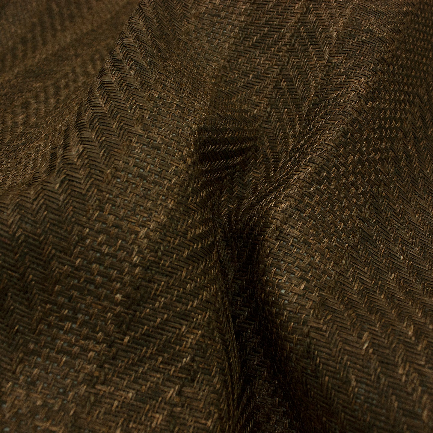 Tejido trenzados rafia marron oscuro