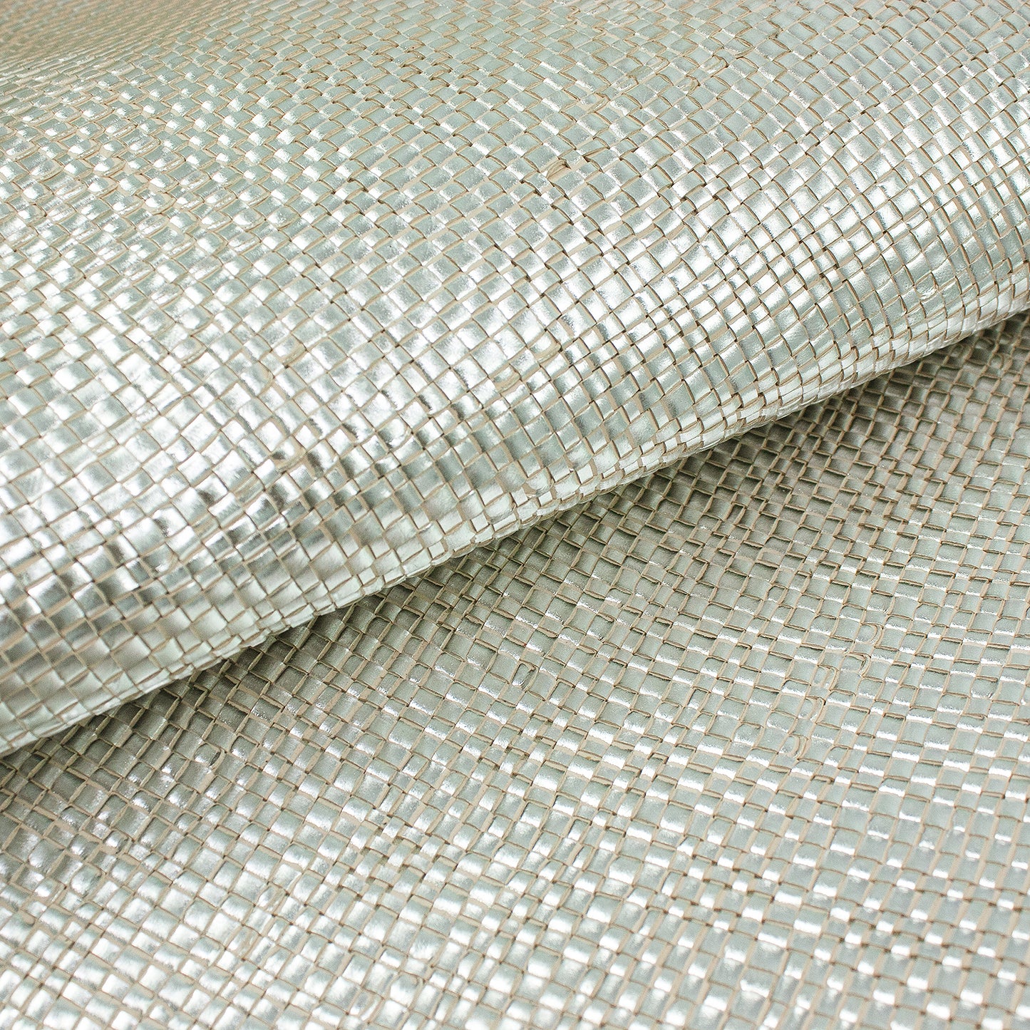 Tejido trenzado plata