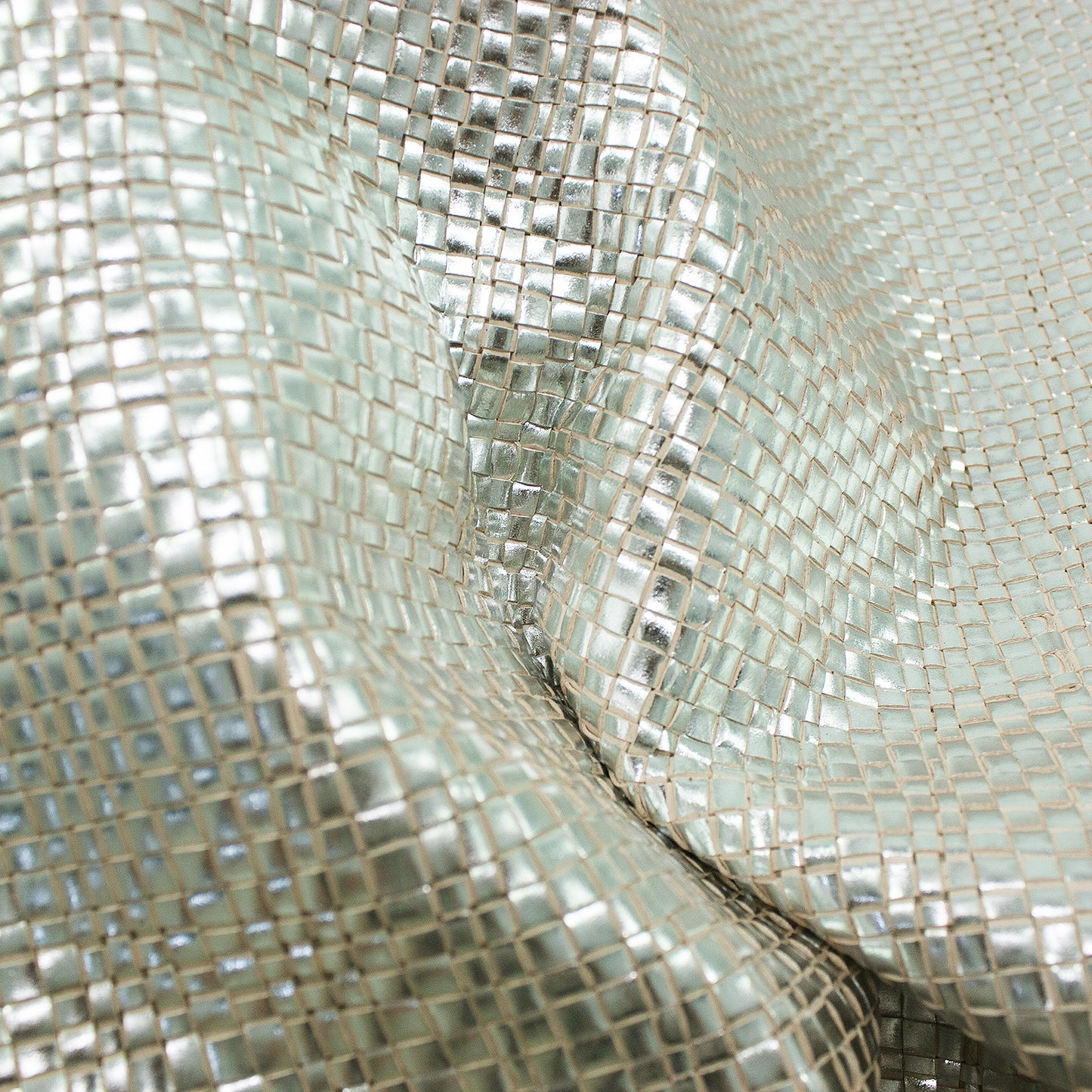 Tejido trenzado plata