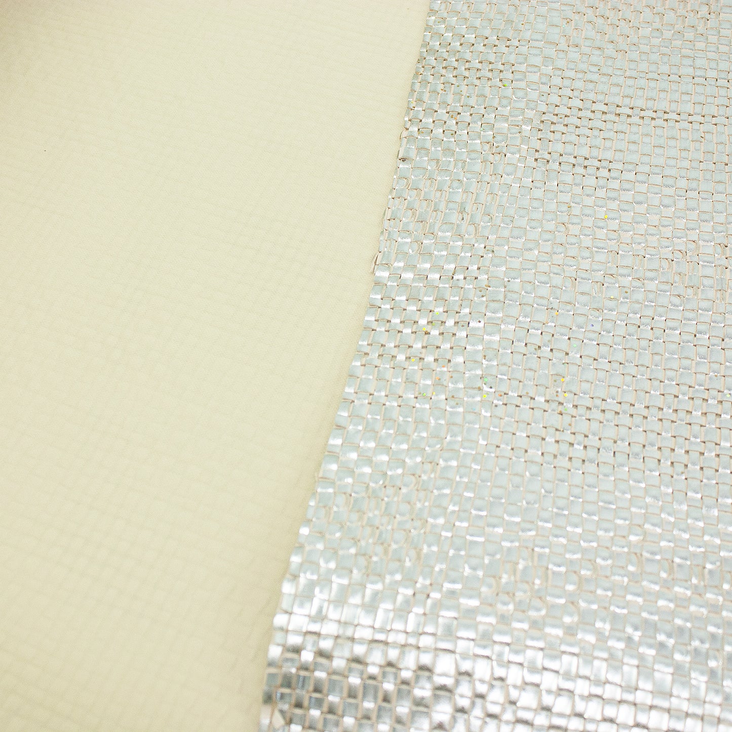 Tejido trenzado plata