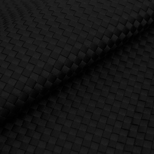 Tejido trenzado raso negro