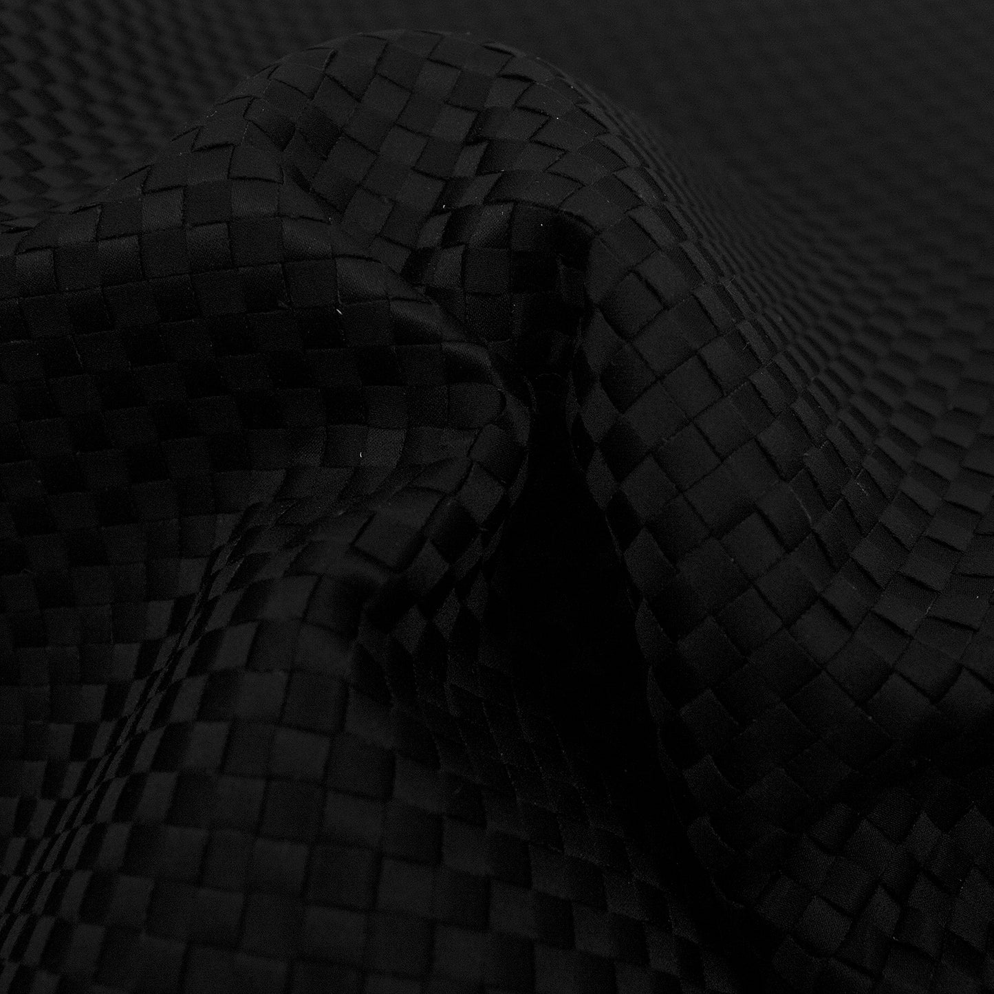 Tejido trenzado raso negro