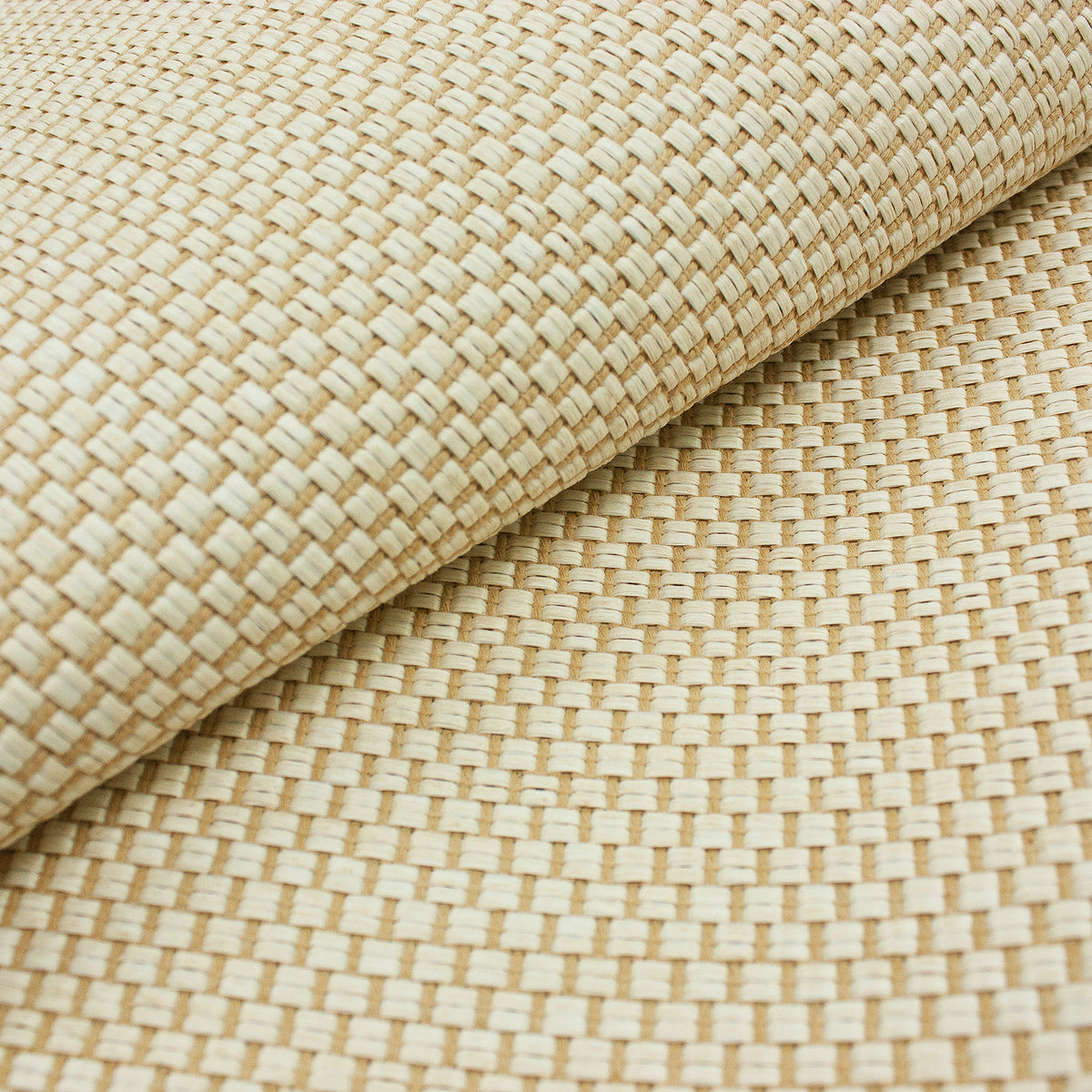 Trozo de tejido rafia tonos beige