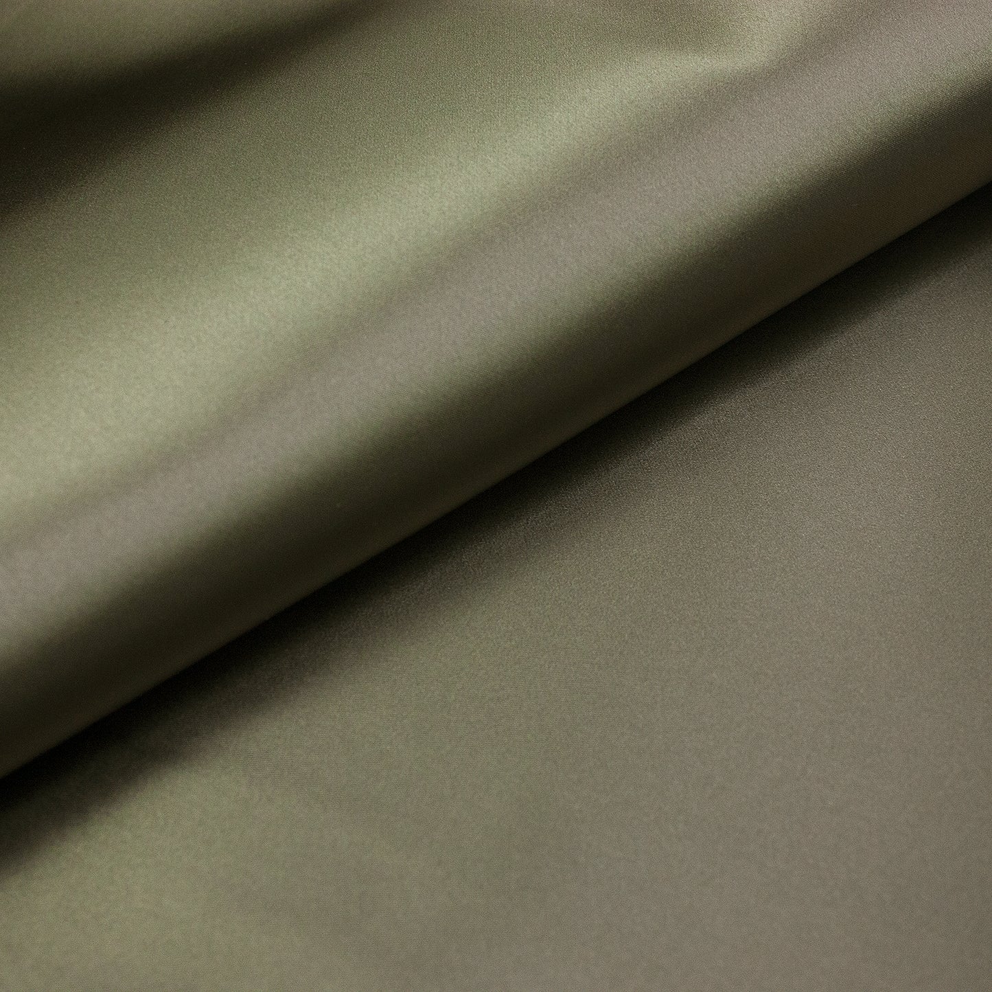 Tejido raso plata vieja - reves felpa kaki