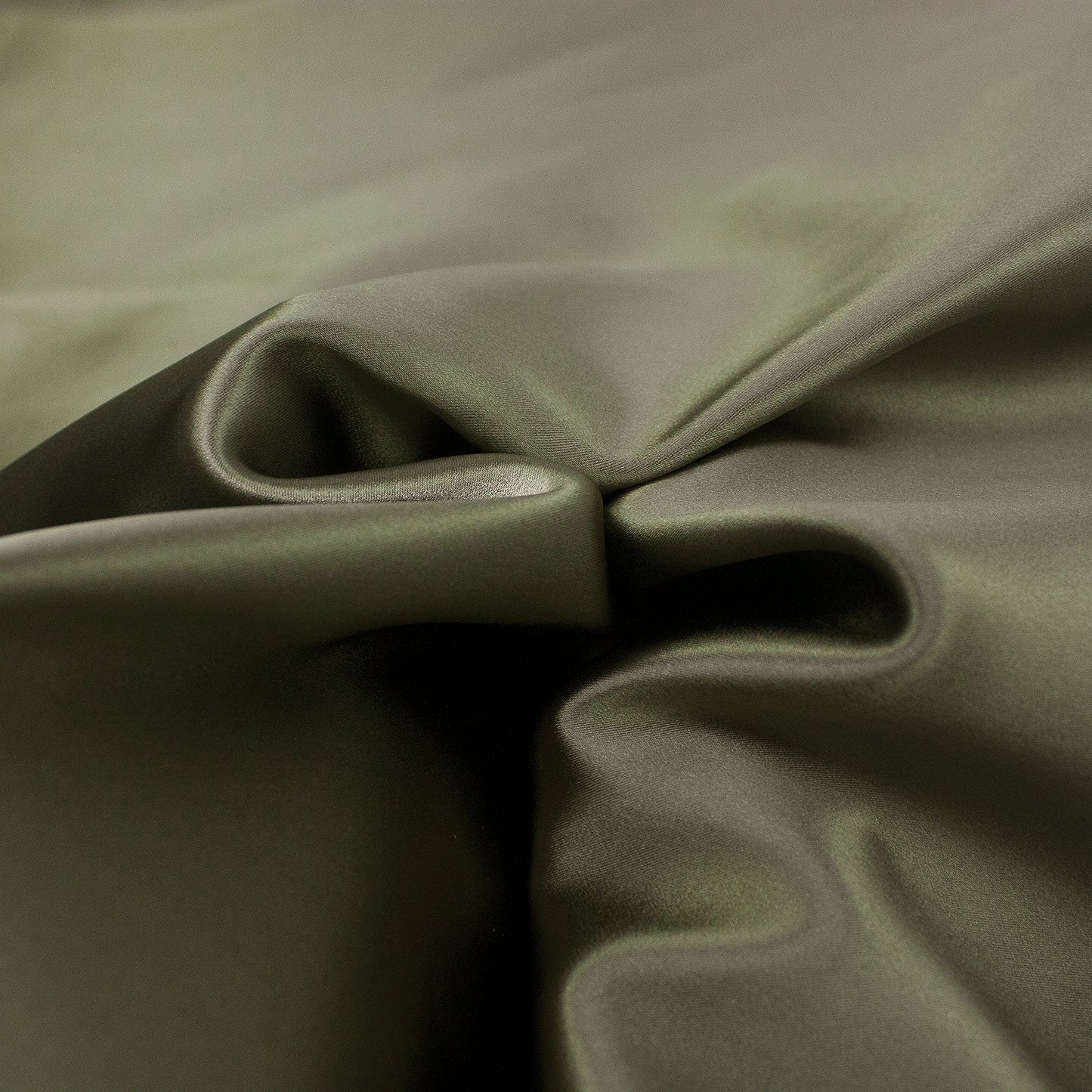 Tejido raso plata vieja - reves felpa kaki