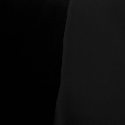 Tejido raso negro - reves felpa negra - La Tendeta del Cuero