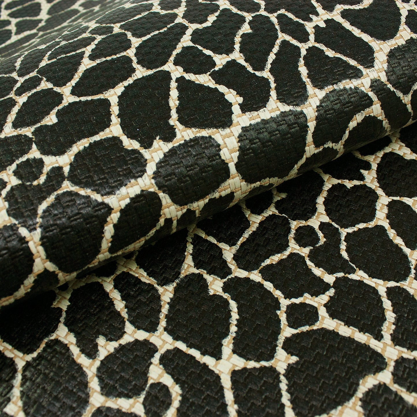 Trozo de tejido rafia jirafa