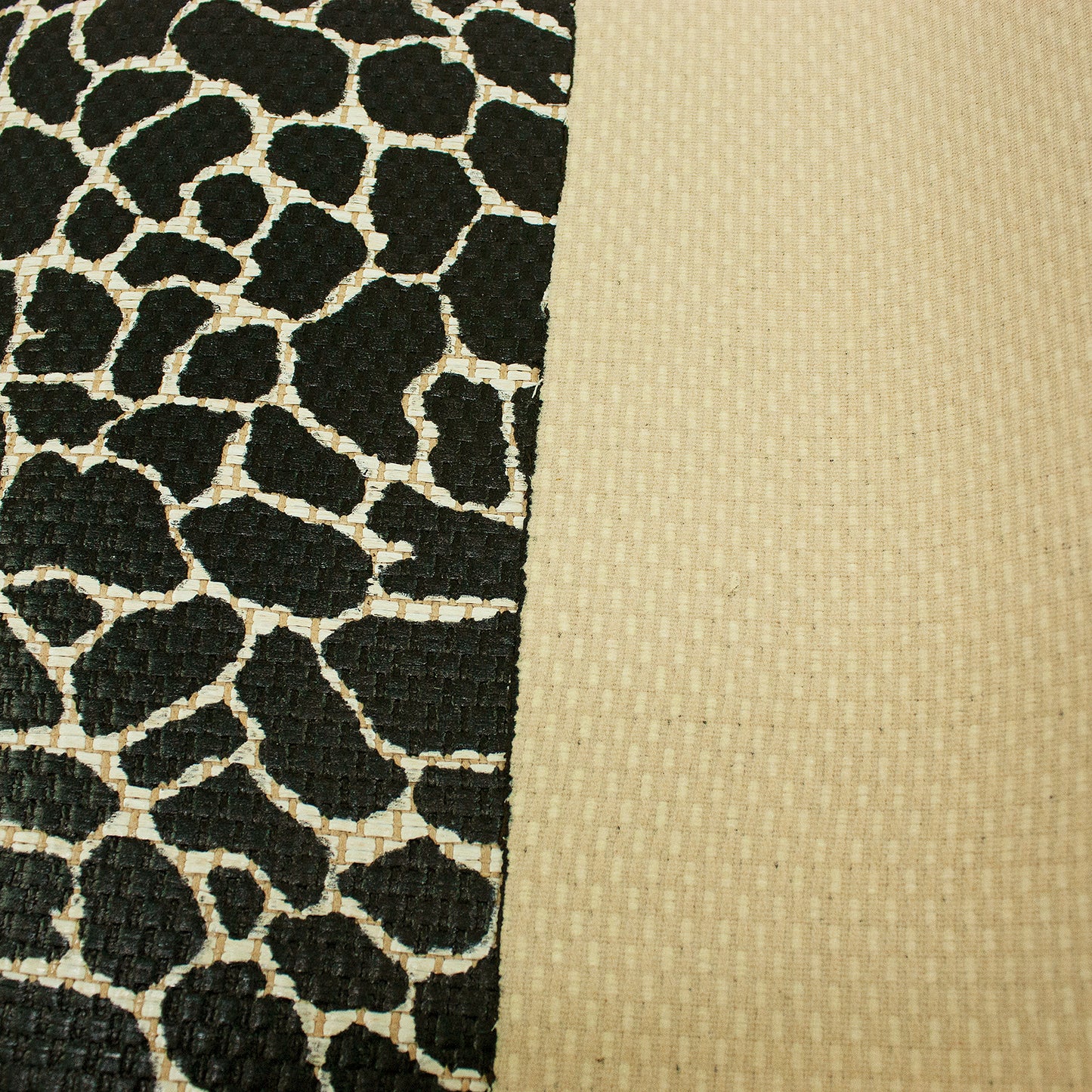 Trozo de tejido rafia jirafa