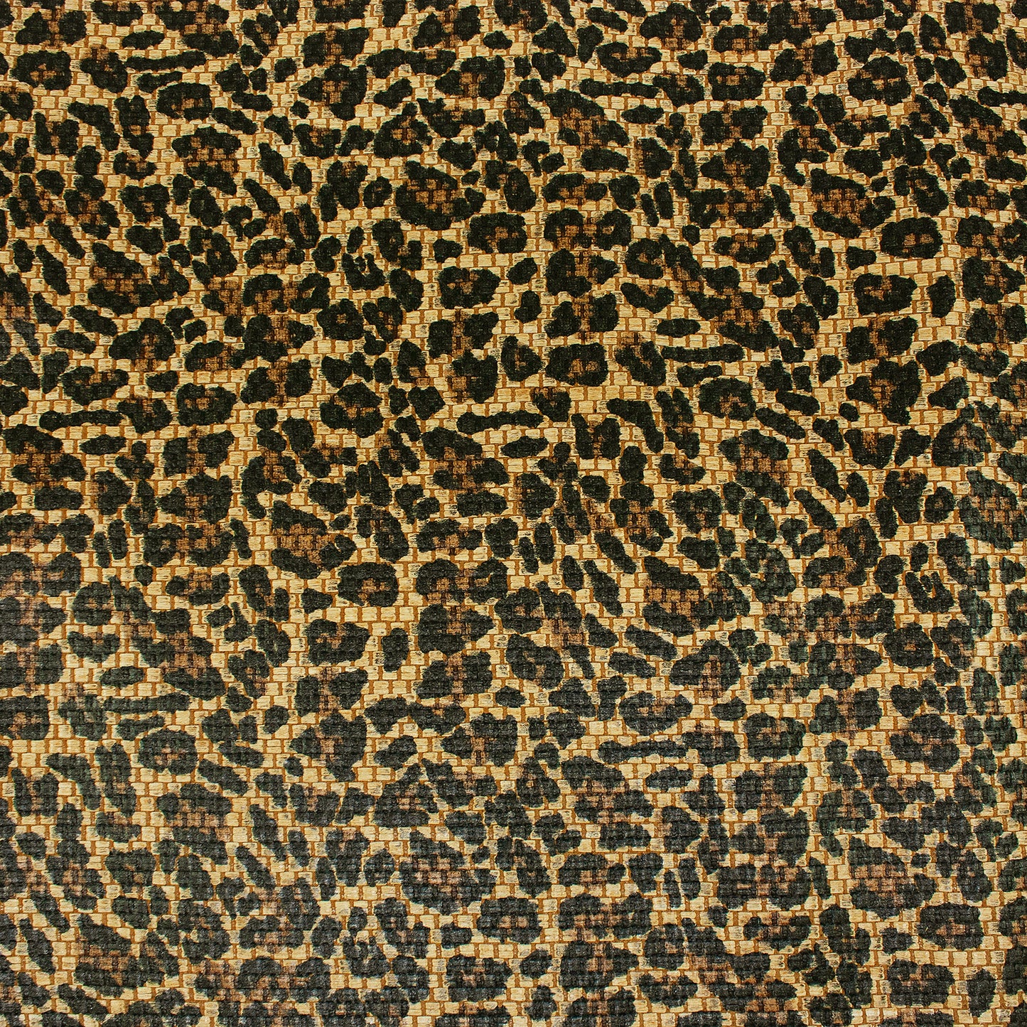 Trozo de tejido rafia leopardo