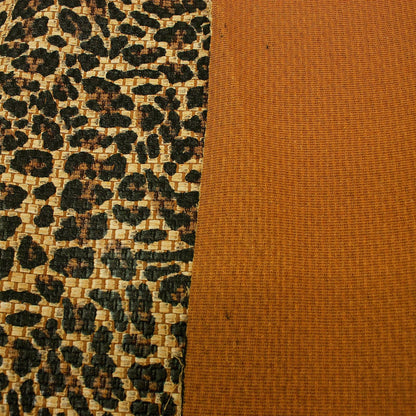 Trozo de tejido rafia leopardo - La Tendeta del Cuero