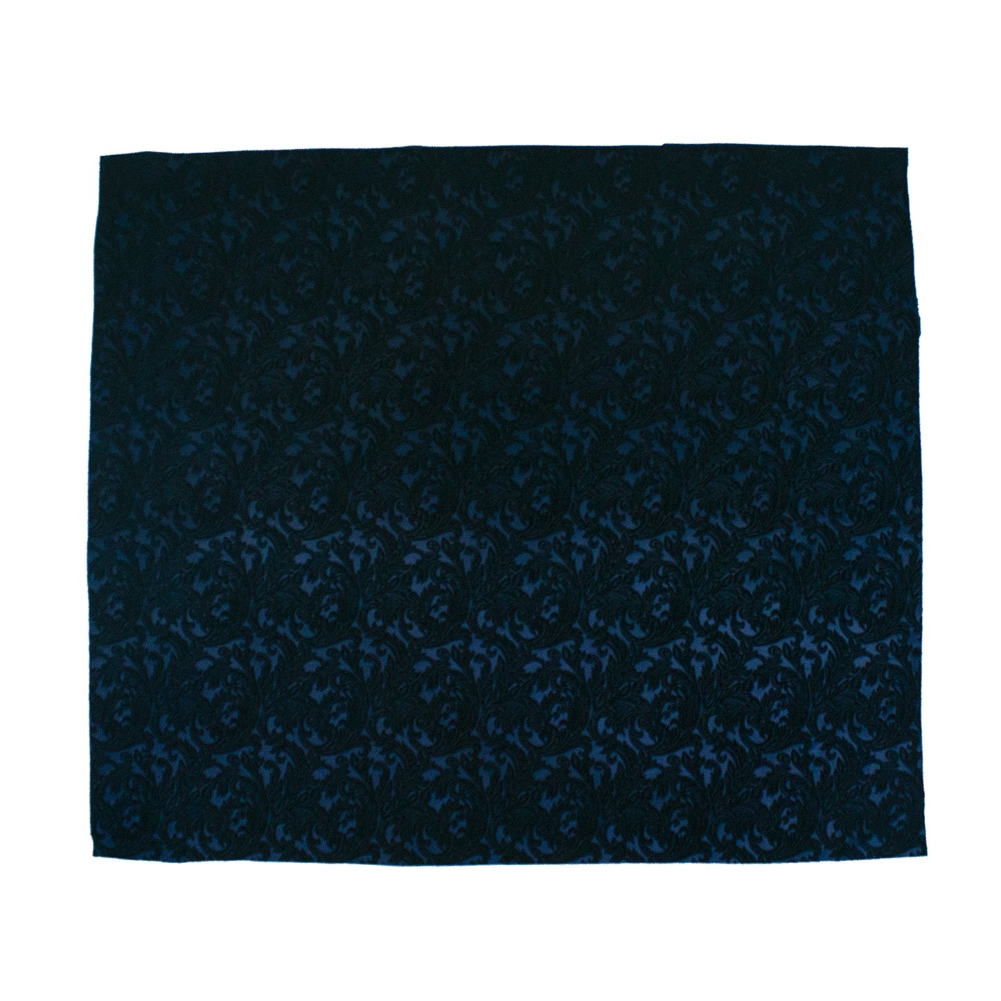 Trozo de tejido castellano terciopelo azul oscuro