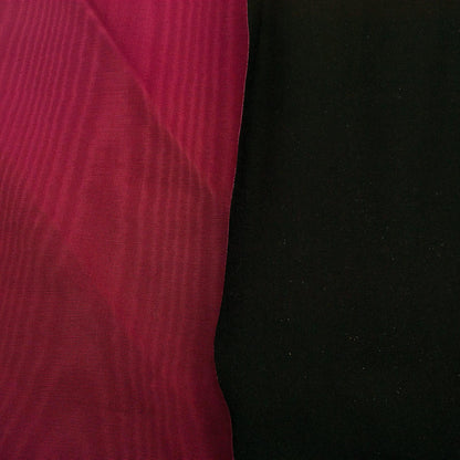 Trozo de tejido raso fucsia imitación madera - La Tendeta del Cuero