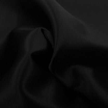 Trozo de tejido raso negro - La Tendeta del Cuero