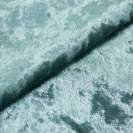 Trozo de tejido terciopelo martele aguamarina