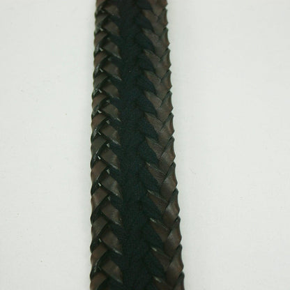 Tiras trenzadas marron - azul - La Tendeta del Cuero