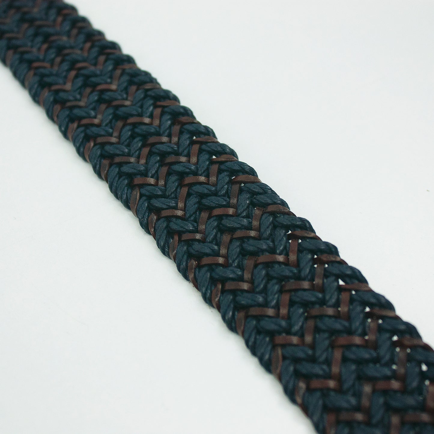 Tiras trenzadas azul - marron