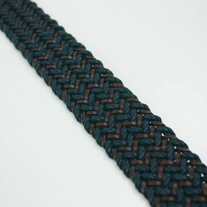 Tiras trenzadas azul - marron - La Tendeta del Cuero