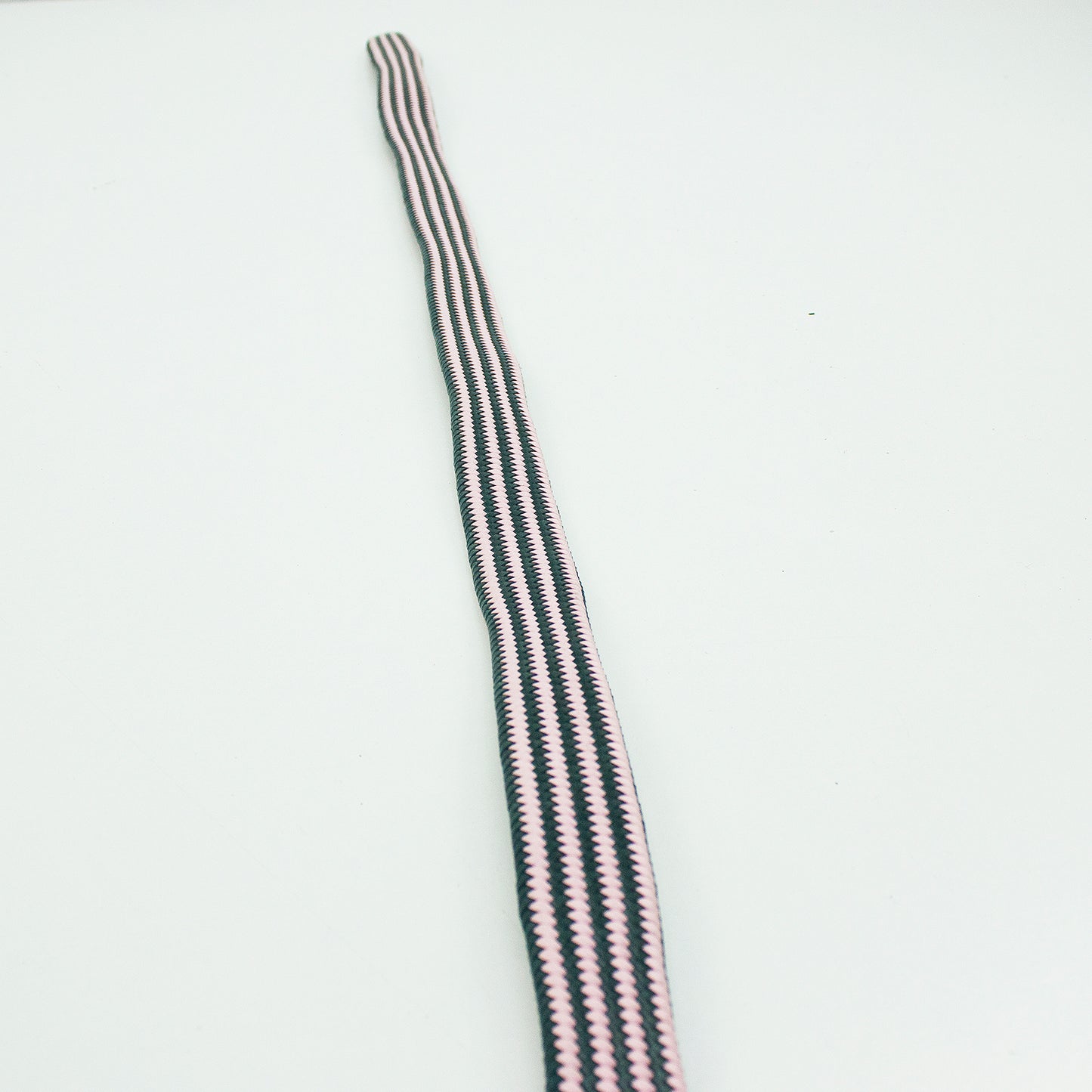 Tiras trenzadas elasticas rosa - gris oscuro