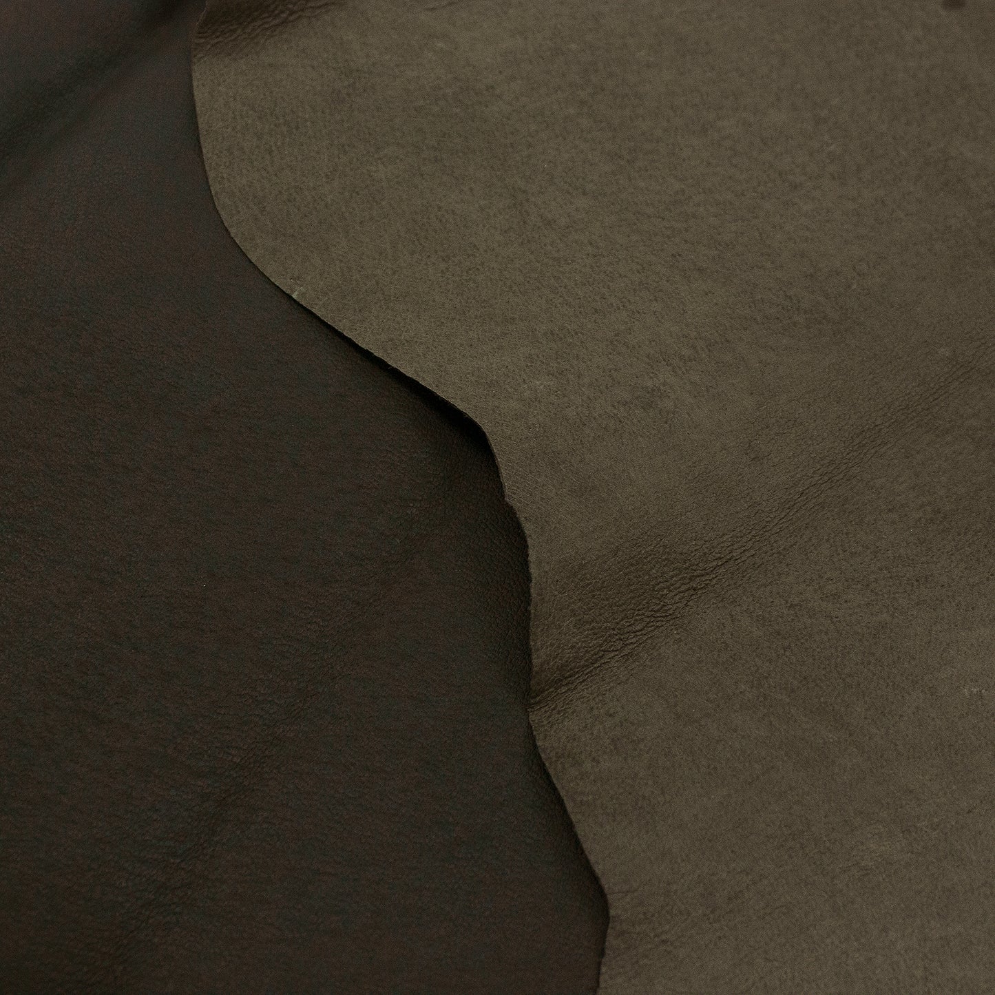 Trozo de piel forro cerdo doble cara tonos marrones