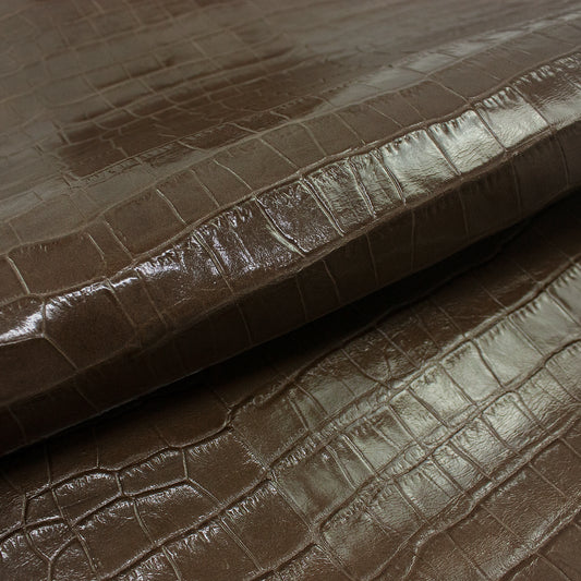 Trozo de piel grabado coco grande ostra